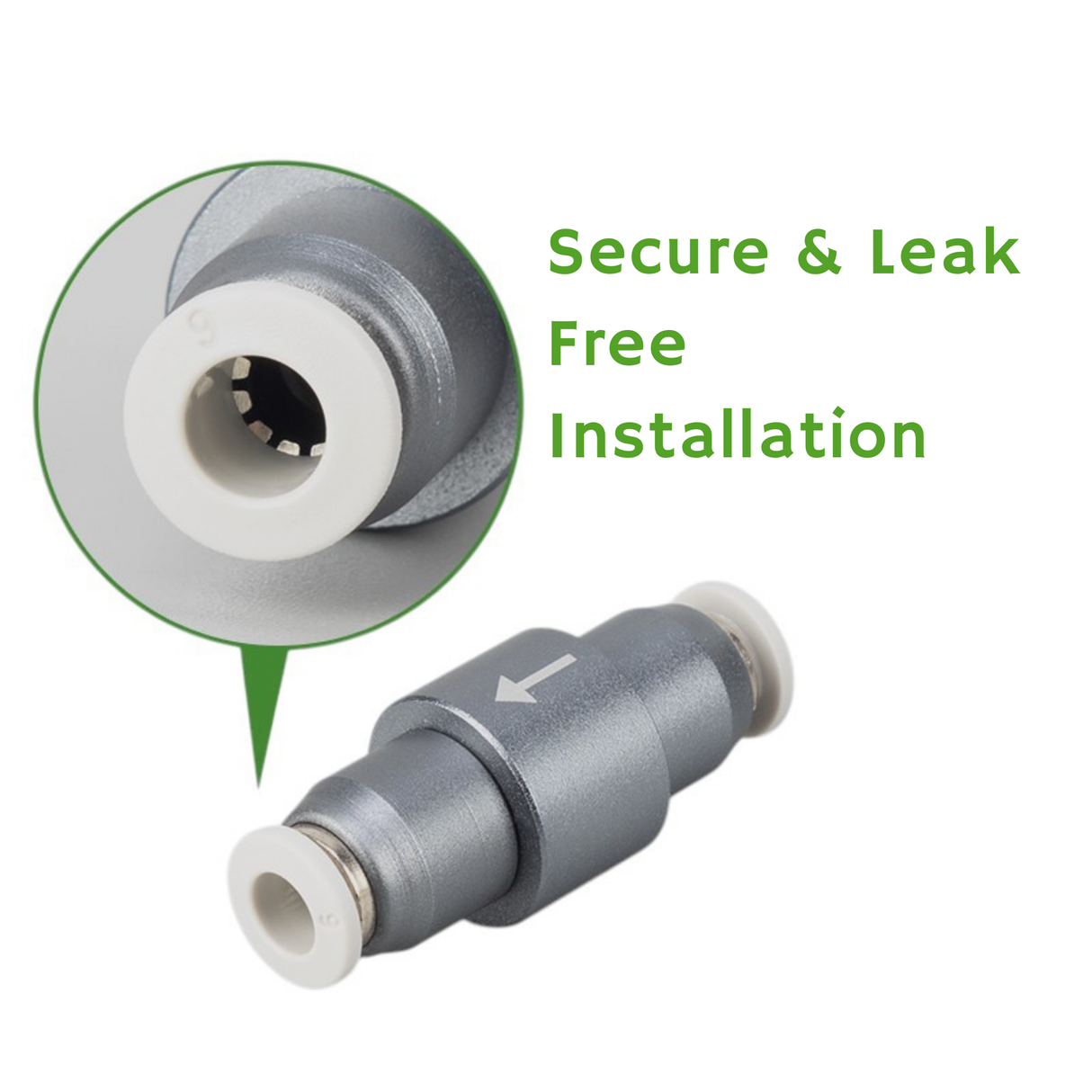 Wyin Aqua 快插式铝制 CO₂ 止回阀