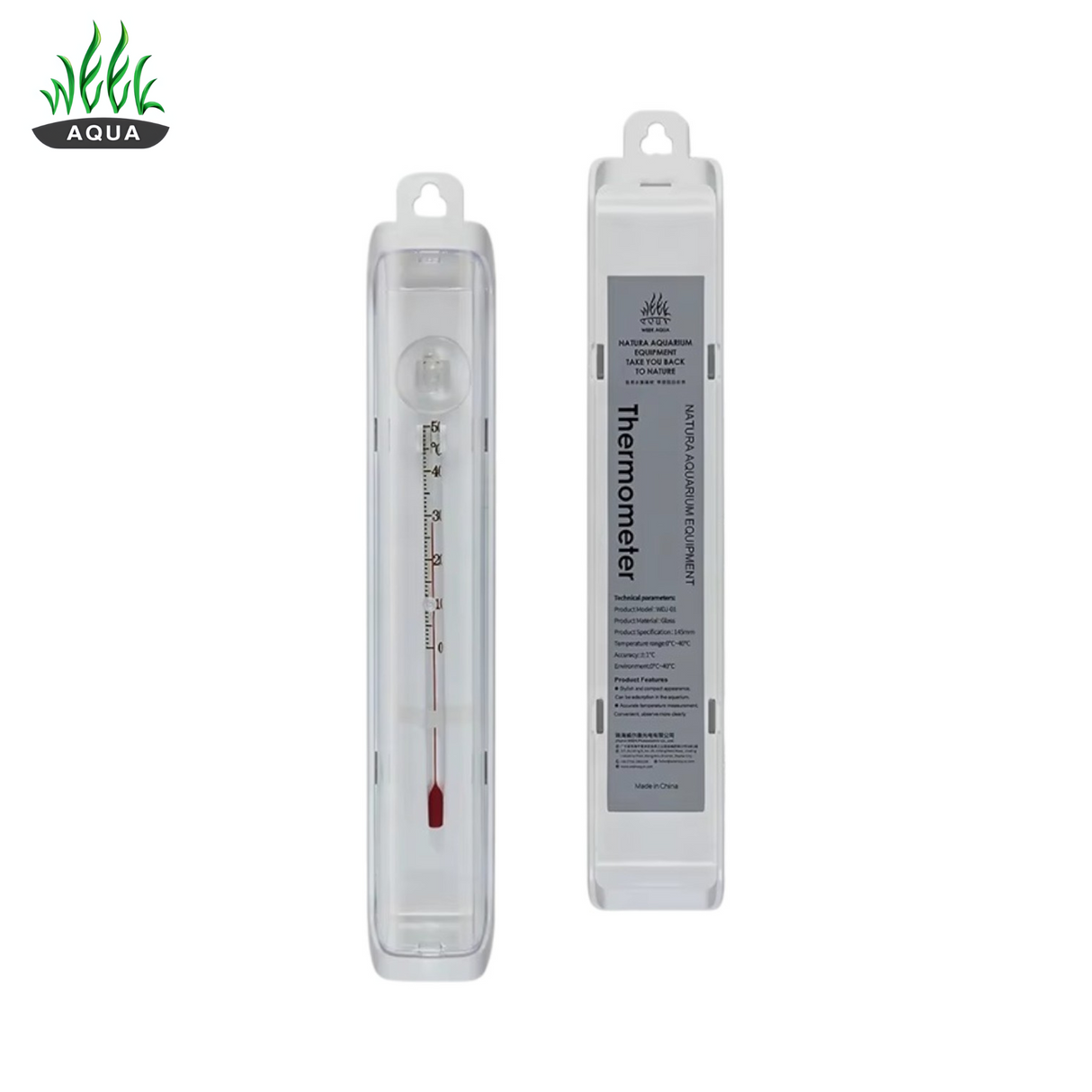 Week Aqua Glass Aquarium Thermometer