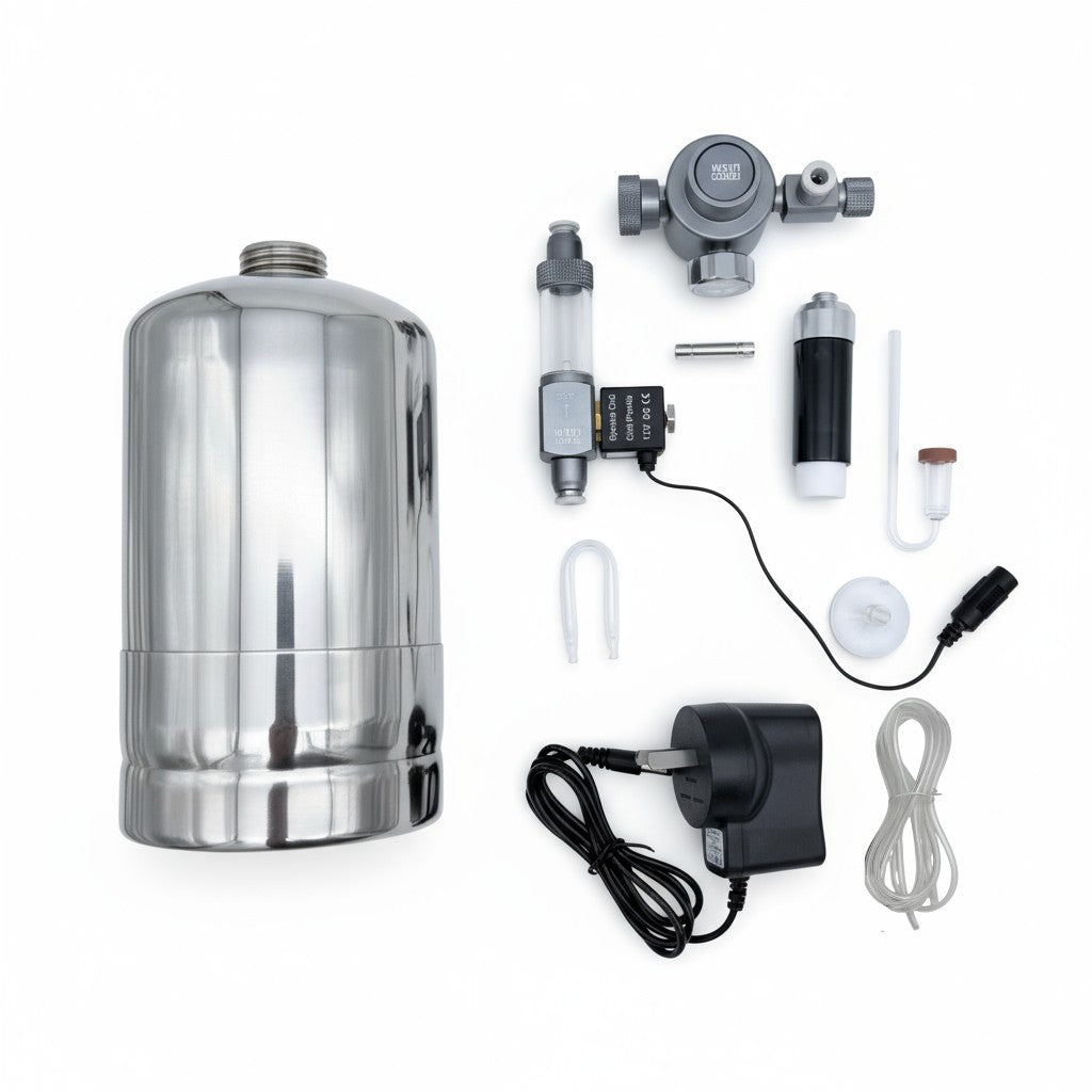 Wyin Aqua Citric Acid CO₂ System – Stainless Steel 1L Complete Kit
