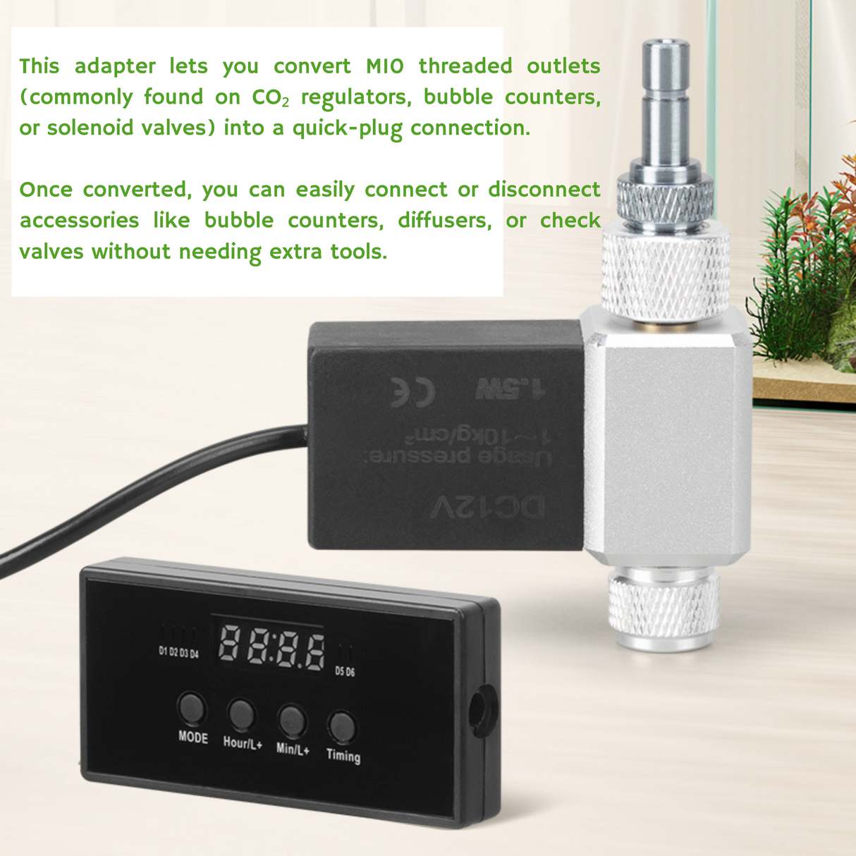 Wyin Aqua 快速插拔二氧化碳适配器