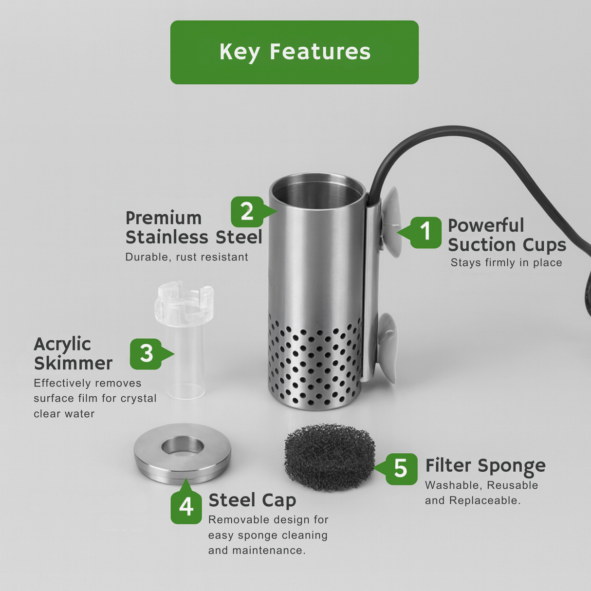 Wyin Aqua SteelFlow Surface Skimmer