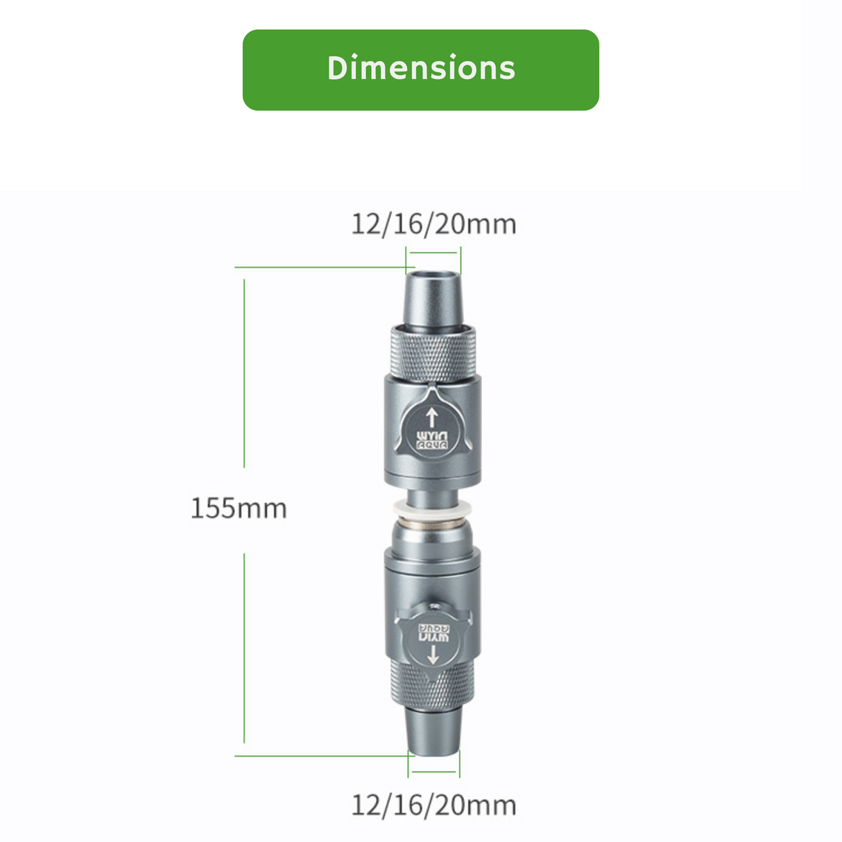 Wyin Aqua Quick-Plug Filter Hose Connector