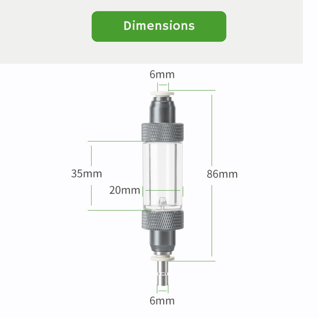Wyin Aqua Quick Plug CO₂ Bubble Counter