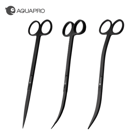 Aquapro Pro Aquarium Scissors - Black - The Aquascape Shop