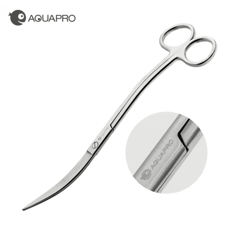 Aquapro Pro Aquarium Scissors - Silver - The Aquascape Shop