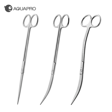 Aquapro Pro Aquarium Scissors - Silver - The Aquascape Shop
