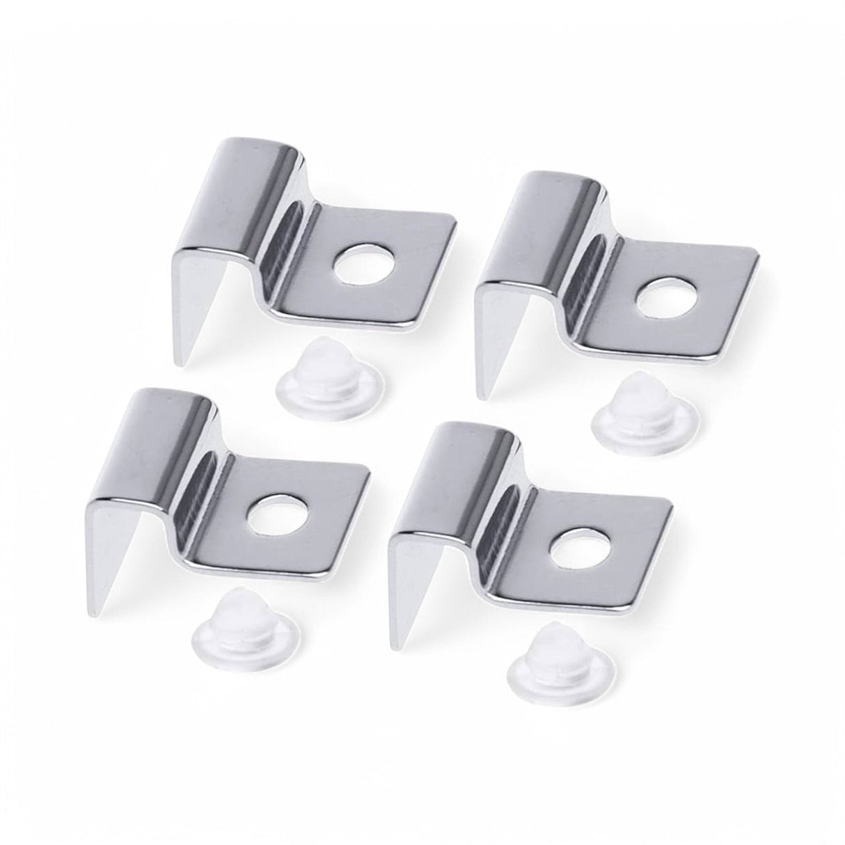 Aquarium Glass Lid Clips – Stainless Steel Holders with Silicone Pads - Set of 4 - The Aquascape Shop
