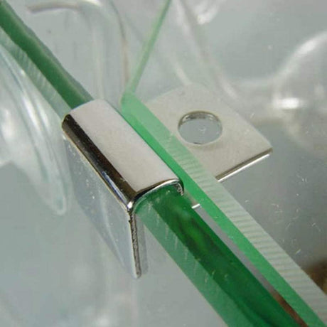 Aquarium Glass Lid Clips – Stainless Steel Holders with Silicone Pads - Set of 4 - The Aquascape Shop