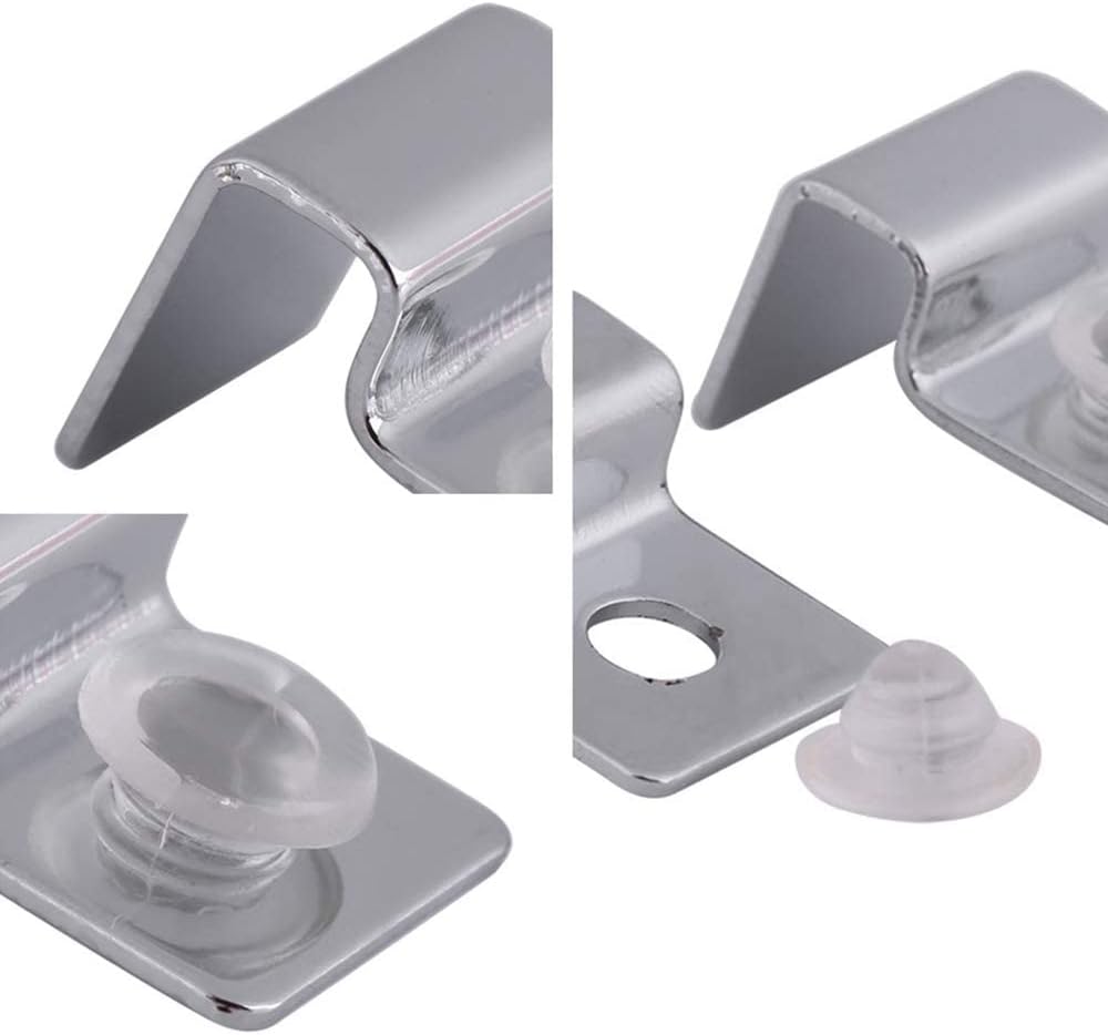 Aquarium Glass Lid Clips – Stainless Steel Holders with Silicone Pads - Set of 4 - The Aquascape Shop
