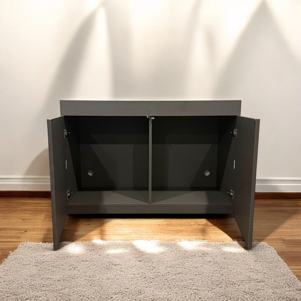 Aquascaping Essentials Aquarium Cabinet – 120x50x80cm Gun Metal Grey - The Aquascape Shop