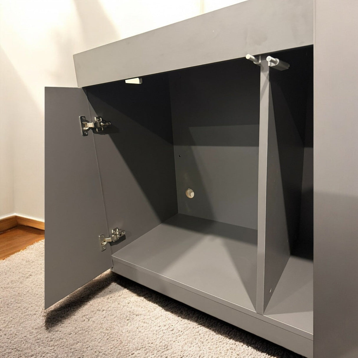 Aquascaping Essentials Aquarium Cabinet – 120x50x80cm Gun Metal Grey - The Aquascape Shop