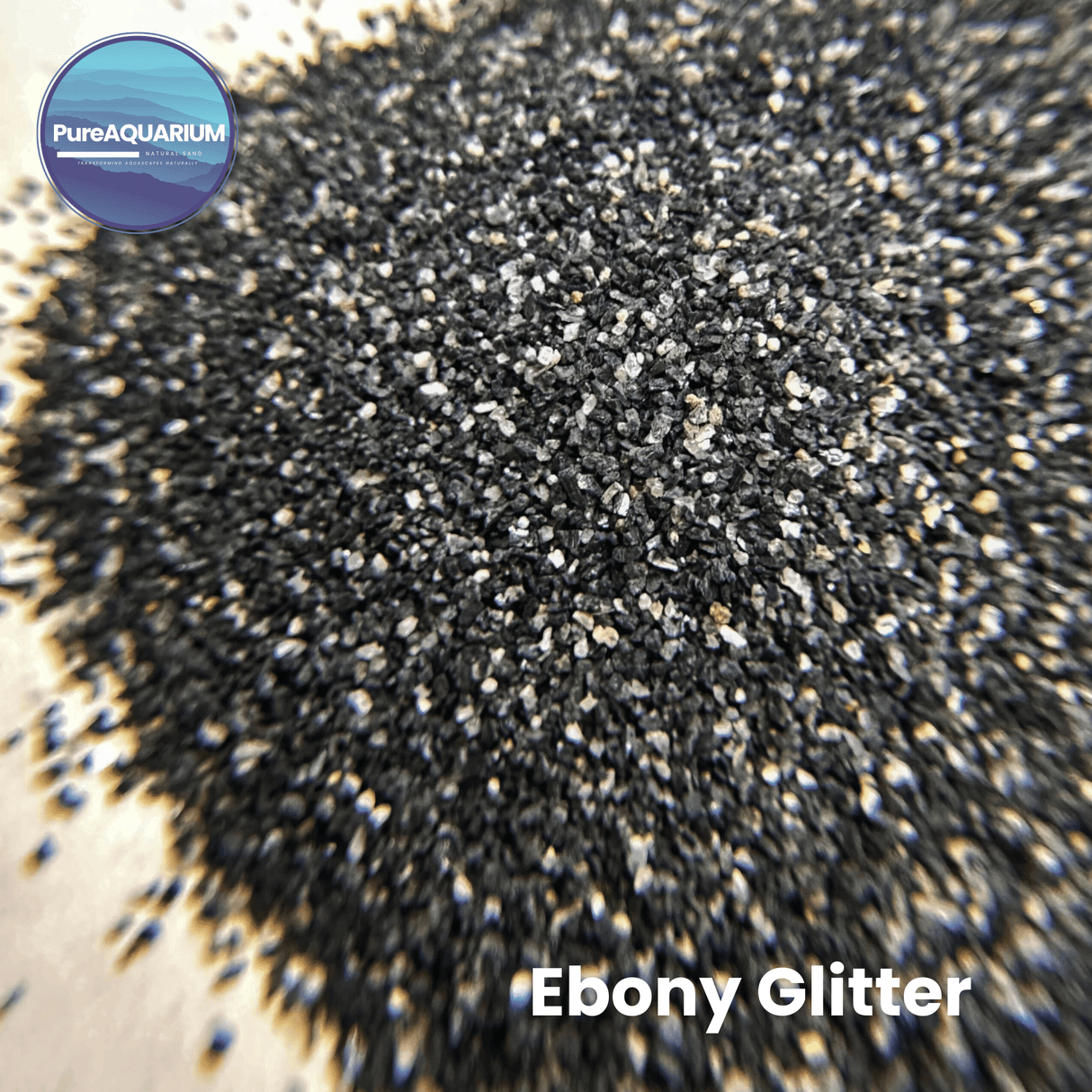 PureAquarium Natural Sand - Ebony Glitter - The Aquascape Shop