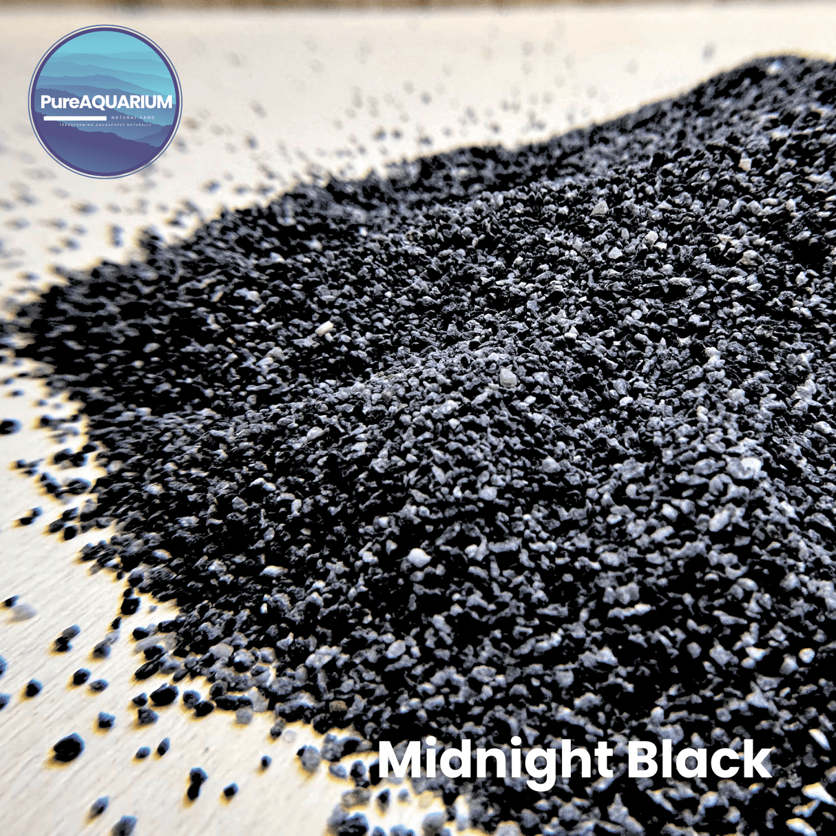 PureAquarium Natural Sand - Midnight Black - The Aquascape Shop
