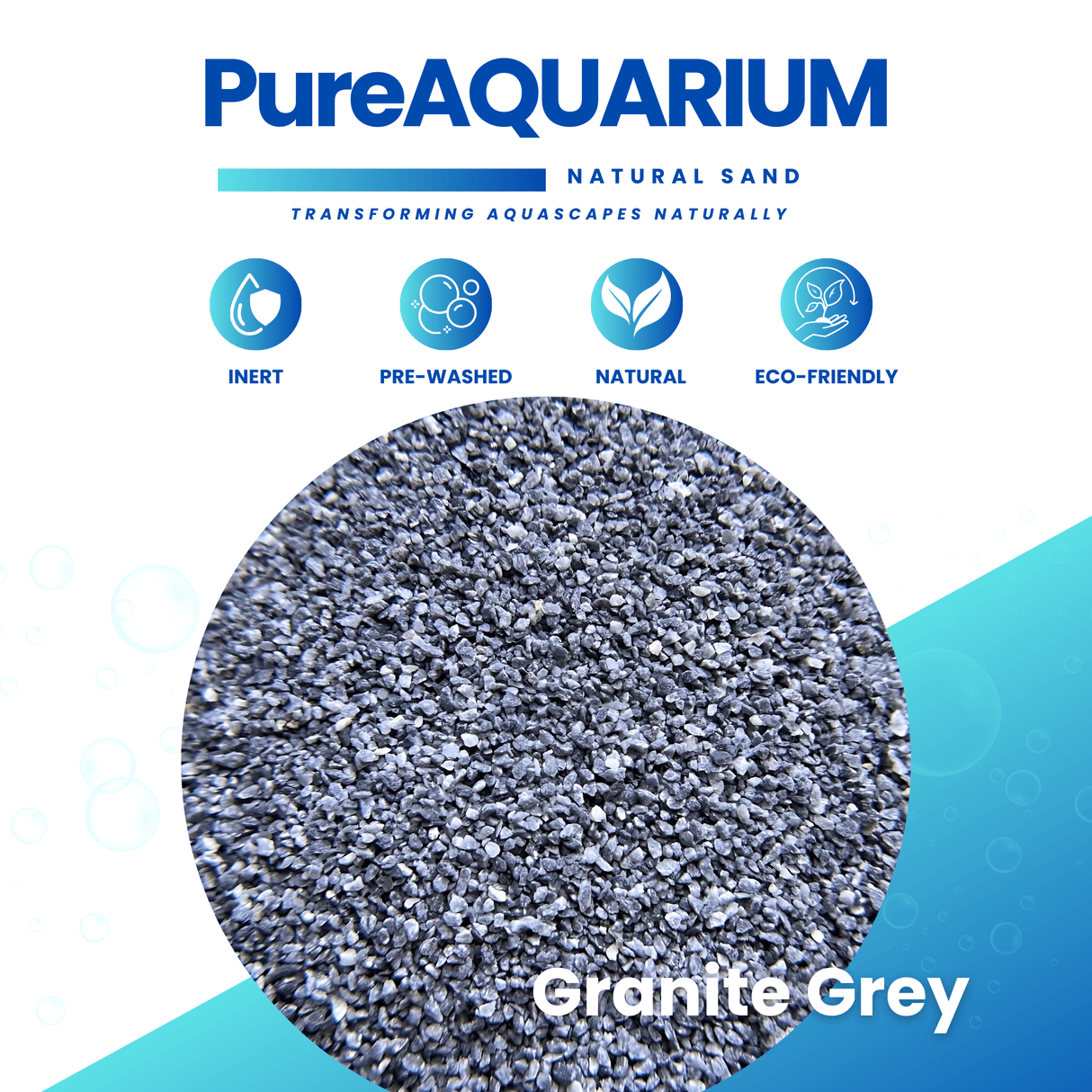 PureAquarium Sand - Granite Grey - The Aquascape Shop