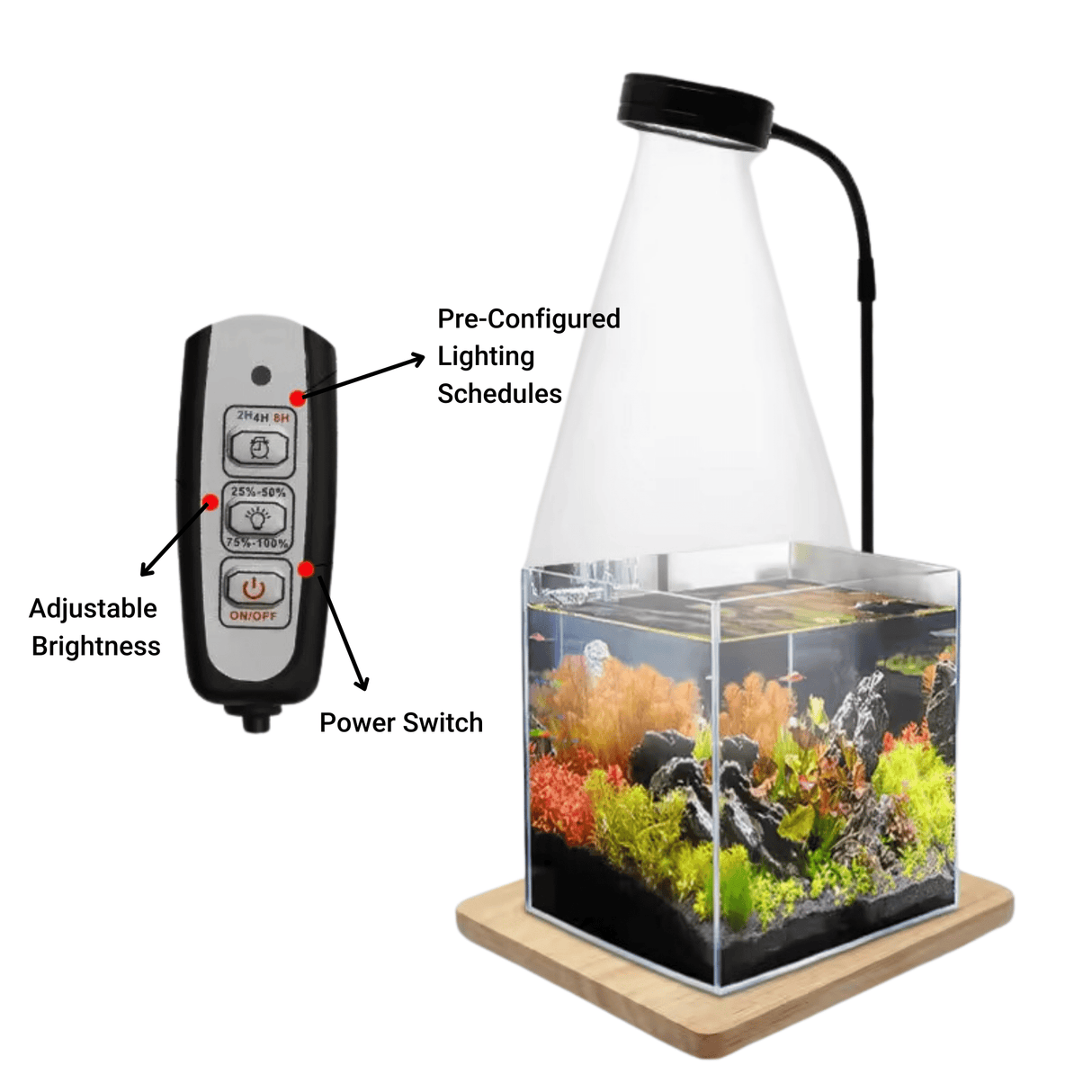 TerraLight LED with Bamboo Board - The Aquascape Shop