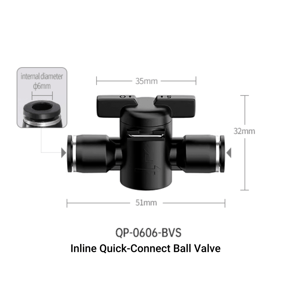 Week Aqua Inline Quick - Connect Ball Valve - The Aquascape Shop