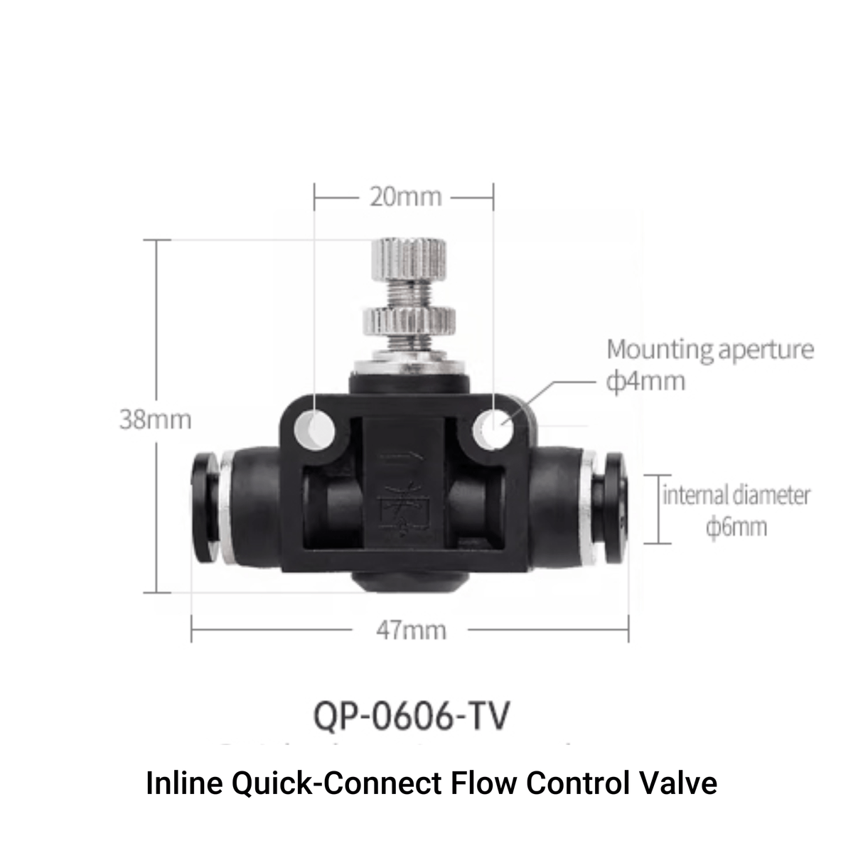 Week Aqua Inline Quick - Connect Flow Control Valve - The Aquascape Shop