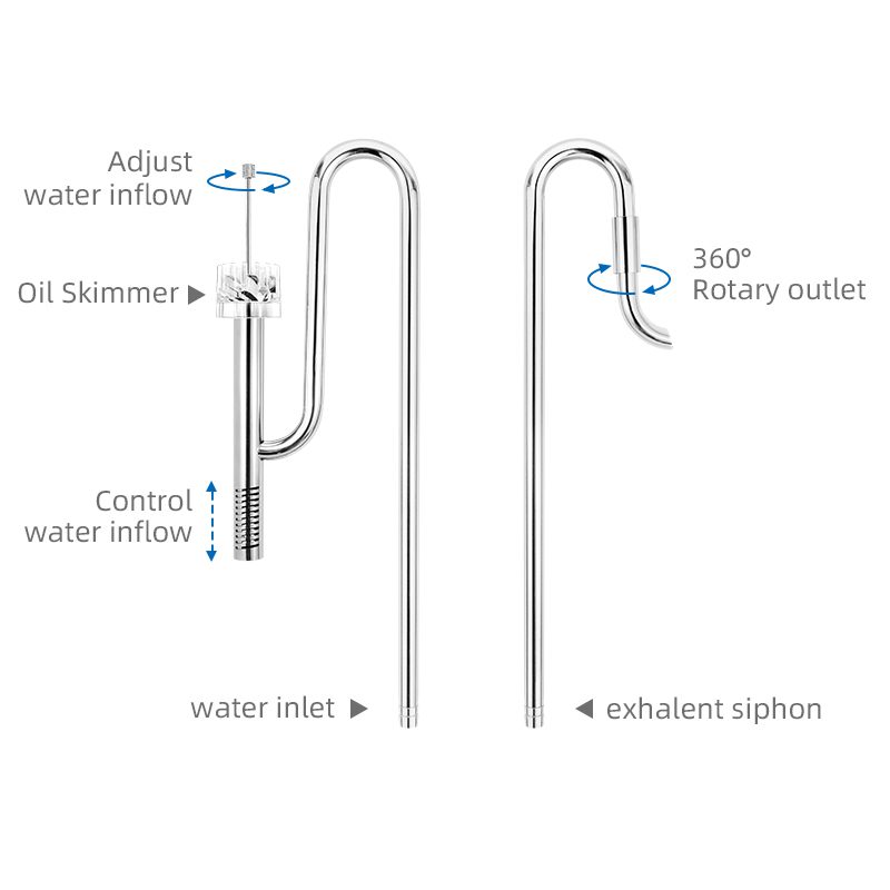 Week Aqua Metallic Lily Pipe & Skimmer Adjustable Outlet - The Aquascape Shop