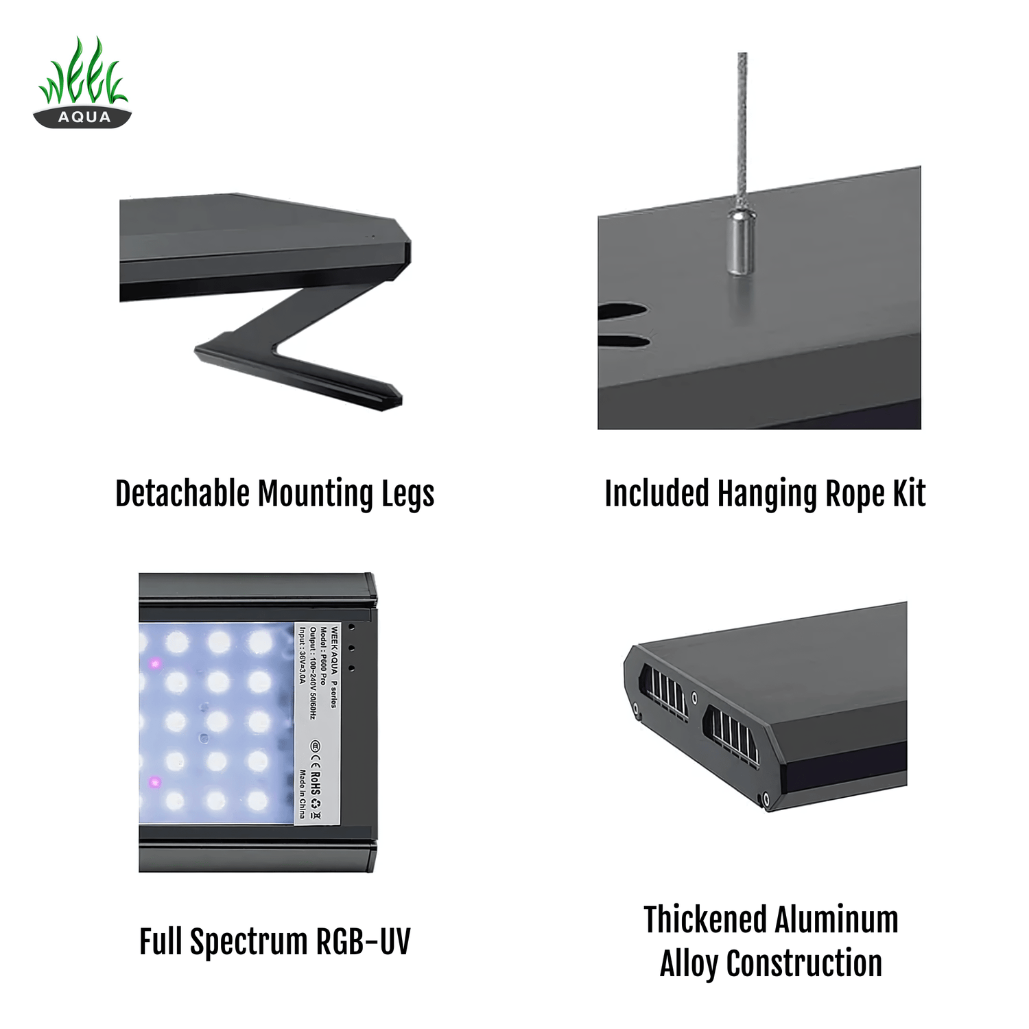 Week Aqua P Series RGB - UV LED - The Aquascape Shop