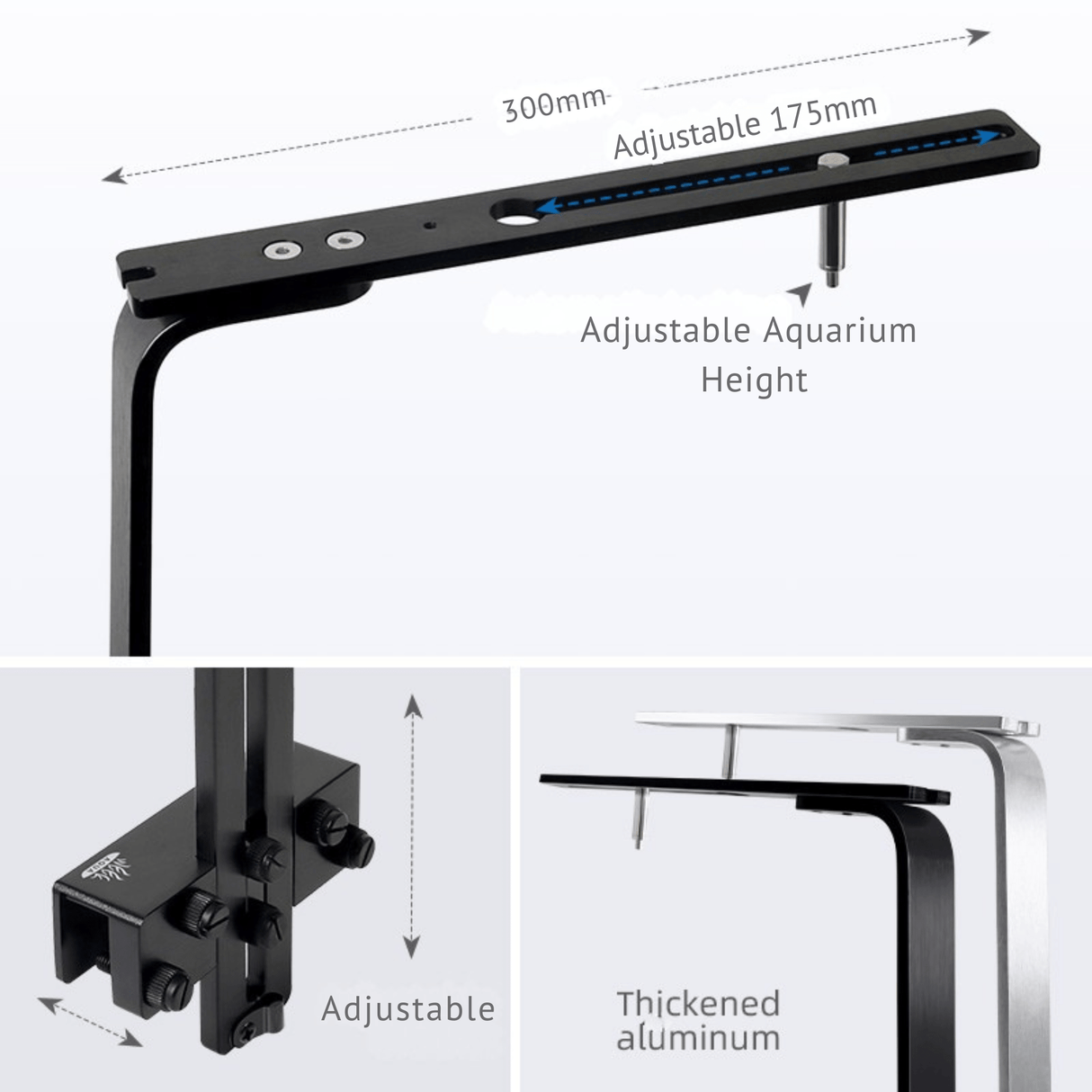 Week Aqua Single Arm Aquarium Light Stand - The Aquascape Shop