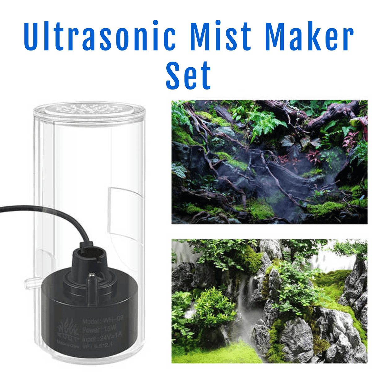 Week Aqua Ultrasonic Mist Maker Set - The Aquascape Shop