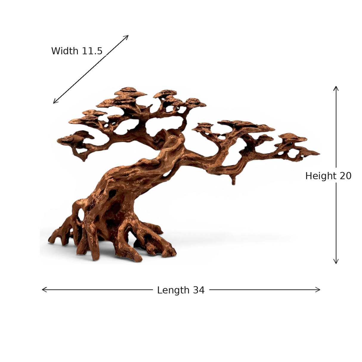 Windswept Resin Bonsai Tree