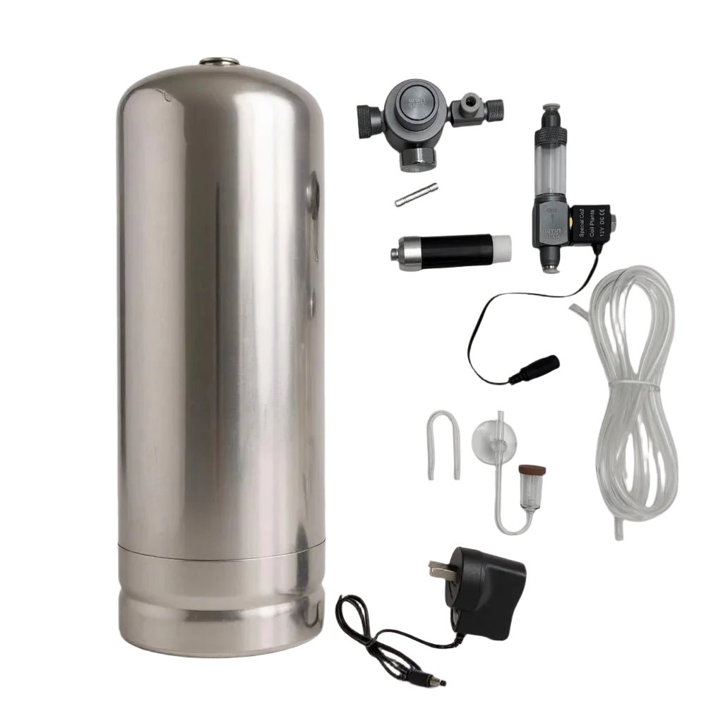 Wyin Aqua Citric Acid CO₂ System – Stainless Steel 5L Complete Kit with Regulator, Solenoid & Diffuser - The Aquascape Shop