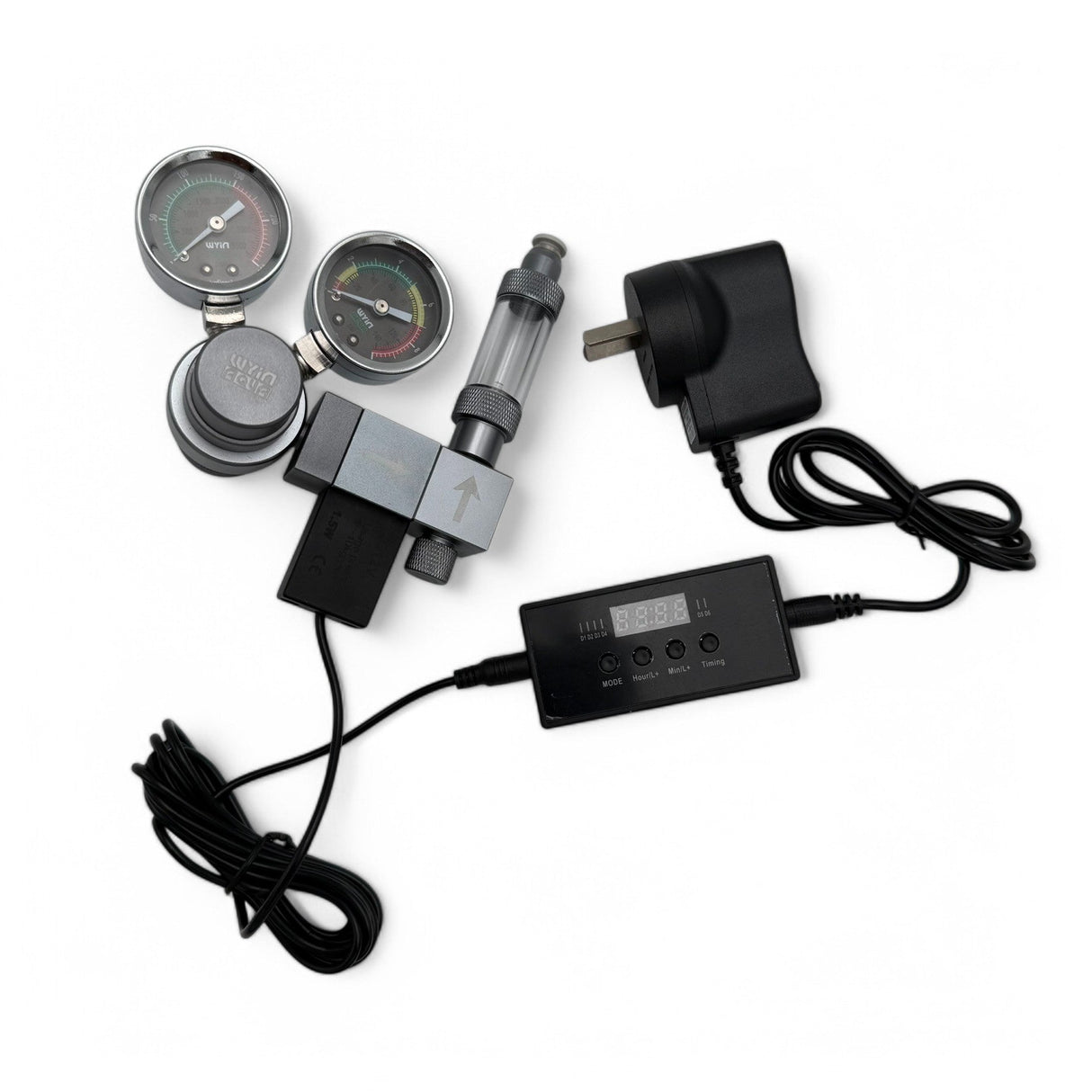 Wyin Aqua Dual Gauge Smart CO₂ Modular Regulator - The Aquascape Shop