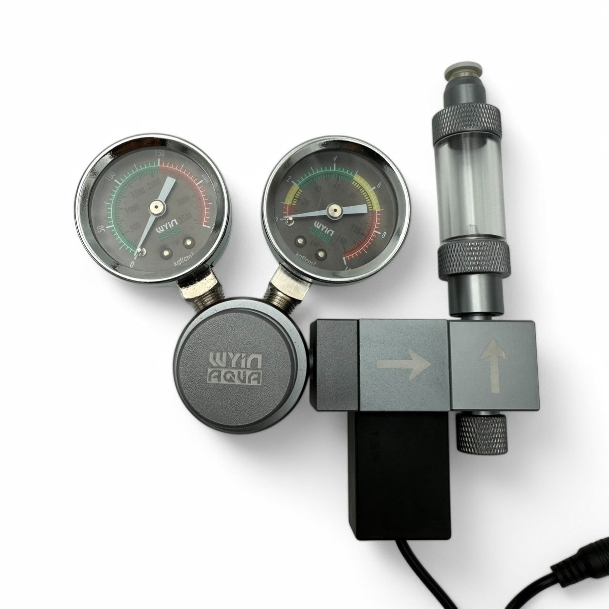 Wyin Aqua Dual Gauge Smart CO₂ Modular Regulator - The Aquascape Shop