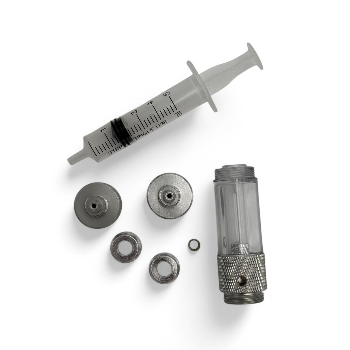 Wyin Aqua Inline CO₂ Bubble Counter with Syringe Refill - The Aquascape Shop