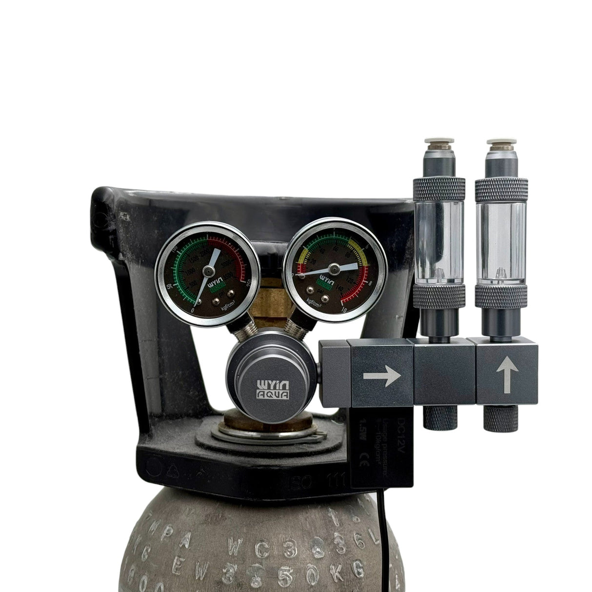 Wyin Aqua Modular CO₂ Extension Manifold Block (with Bubble Counter) - The Aquascape Shop