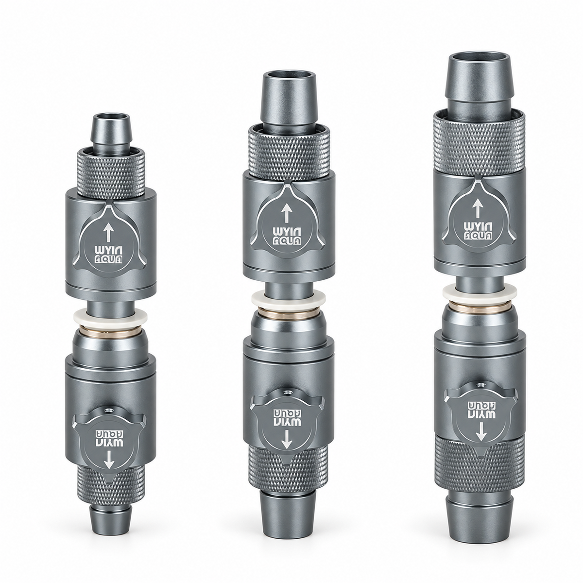 Wyin Aqua quick plug filter hose connectors in 12/16mm, 16/22mm and 20/25mm sizes