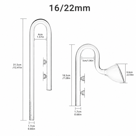 Aquapro Glass Lily Pipe Set