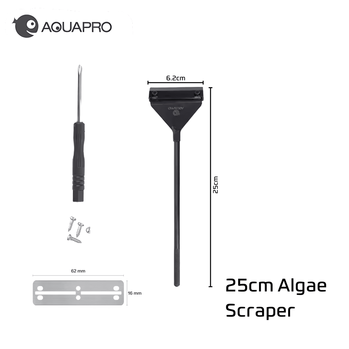 Aquapro Algae Scraper - 25cm