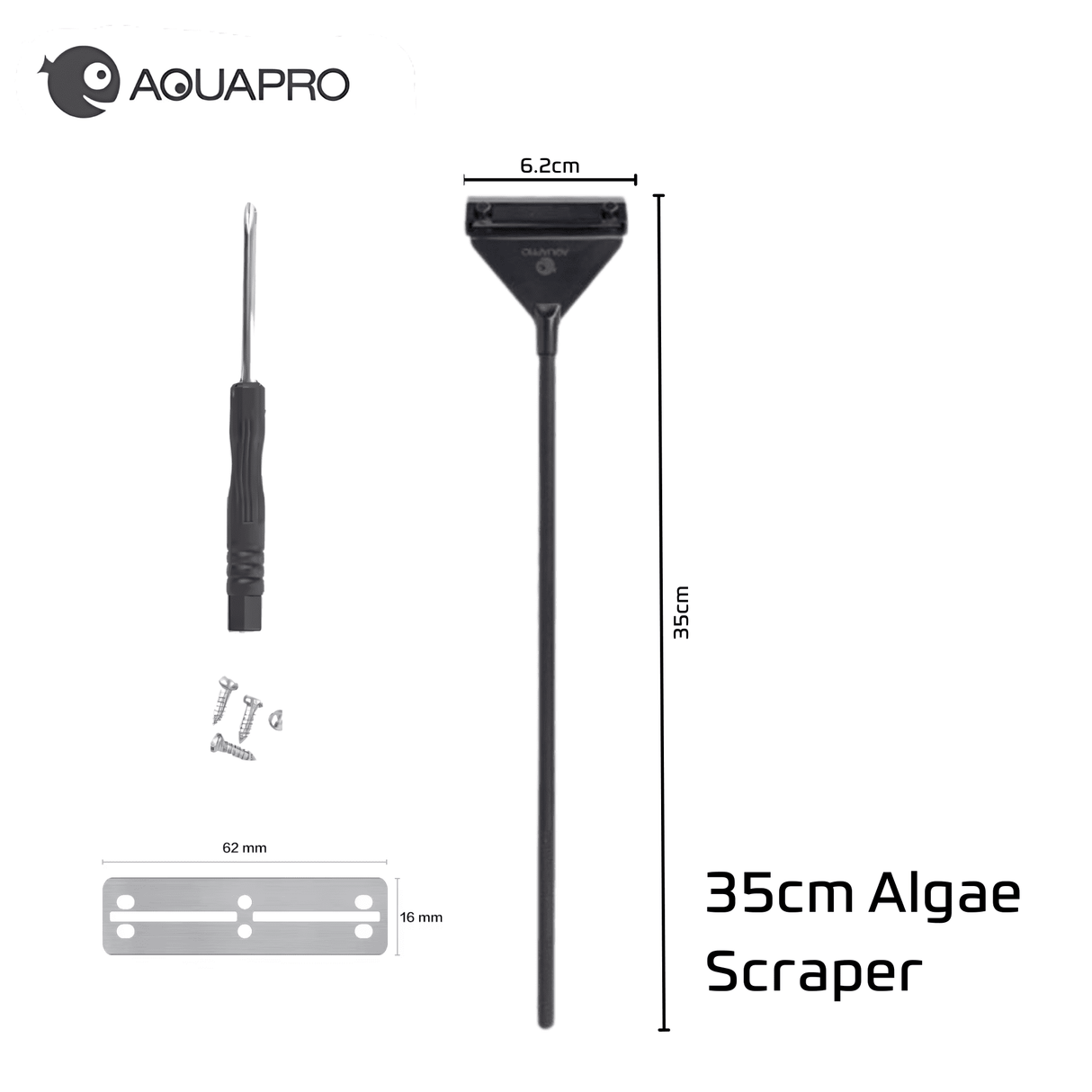 Aquapro Algae Scraper - 35cm