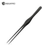 Aquapro Pro Tweezers - Black - Straight Tip