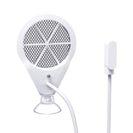 White mesh reaector for the Chihiros Doctor Gen 5 - with a mesh cover and a small connector on a white background
