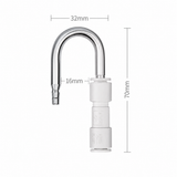 Week Aqua Stainless Steel CO2 U-Bend Pipe with Check Valve