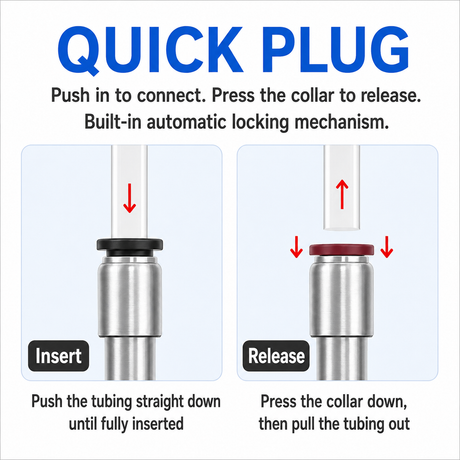 Week Aqua Quick Plug CO2 Solenoid Valve