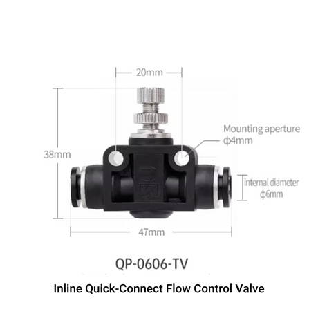 Week Aqua Inline Quick-Connect Flow Control Valve