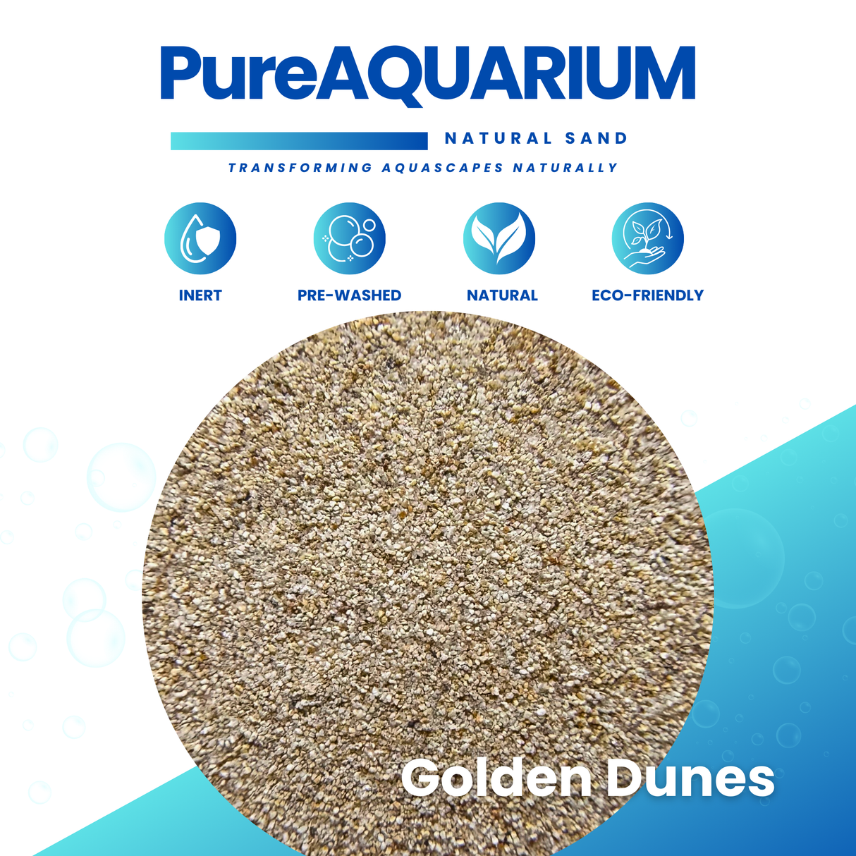 PureAquarium Natural Sand - Golden Dunes