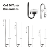 UUIDEAR Stainless Steel Co2 Diffuser Dimensions