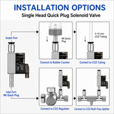 Week Aqua Quick Plug CO2 Solenoid Valve