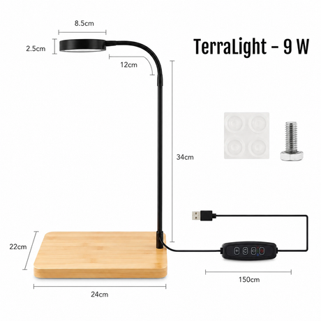 TerraLight LED with Bamboo Board