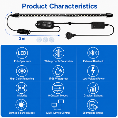 Week Aqua T8 PRO Submersible Tanning Light LED