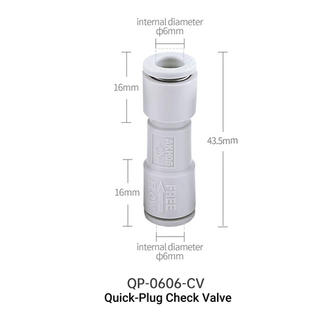 Week Aqua Quick-Plug Check Valve