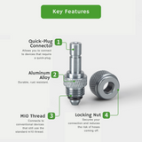 Wyin Aqua Quick-Plug CO₂ Adapter