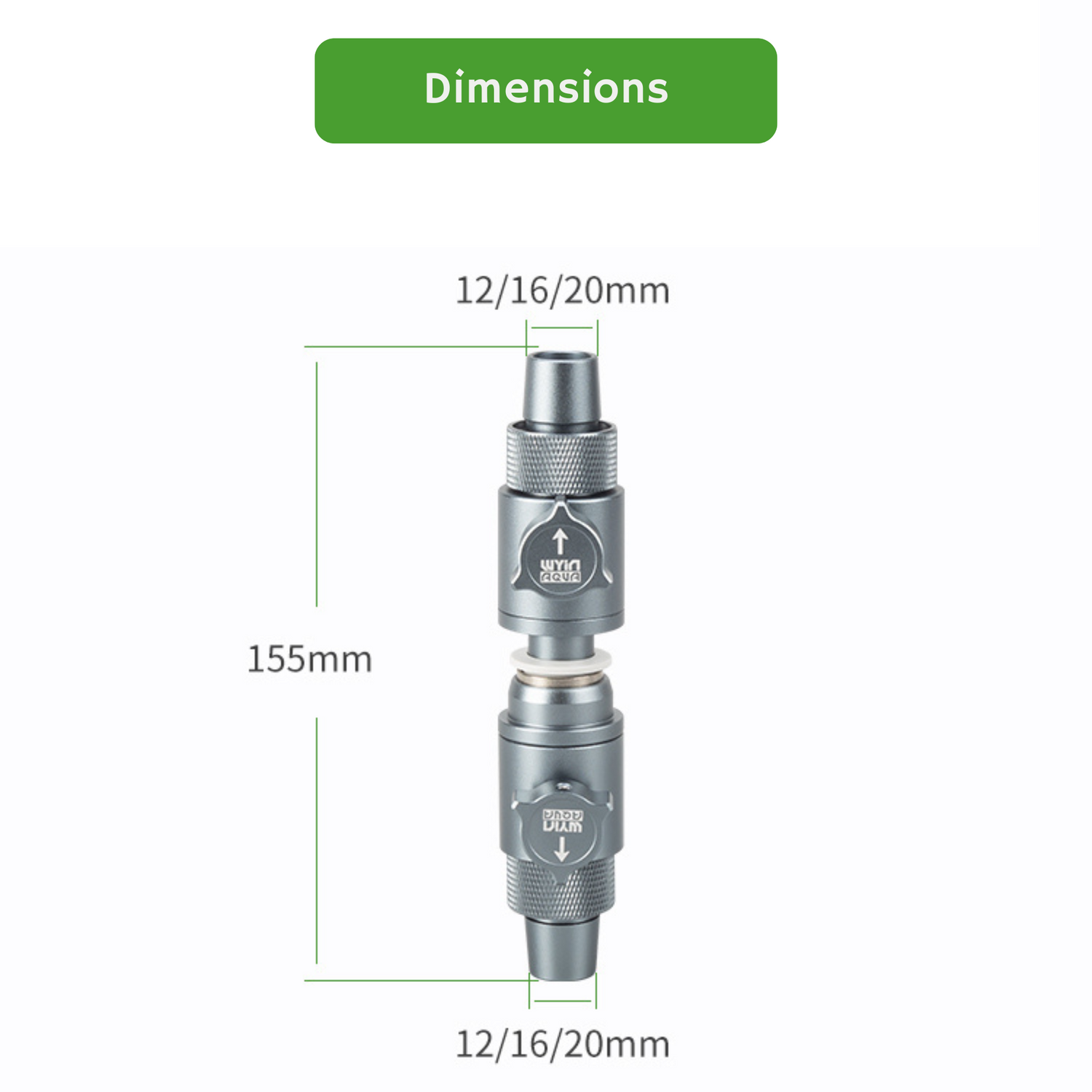 Wyin Aqua 快速插拔过滤器软管连接器