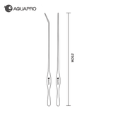 Aquapro Pro Plant Tweezers - Silver - The Aquascape Shop