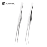 Aquapro Pro Plant Tweezers - Silver - The Aquascape Shop